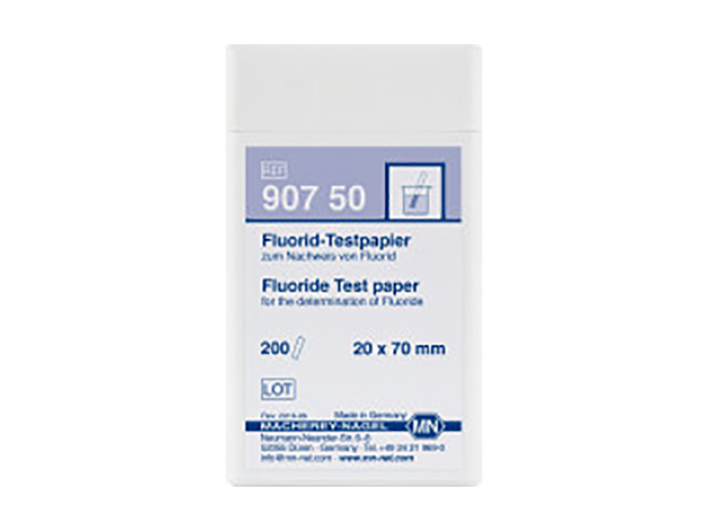 Qualitative Fluoride test paper for Fluoride: 20 mg/L F⁻