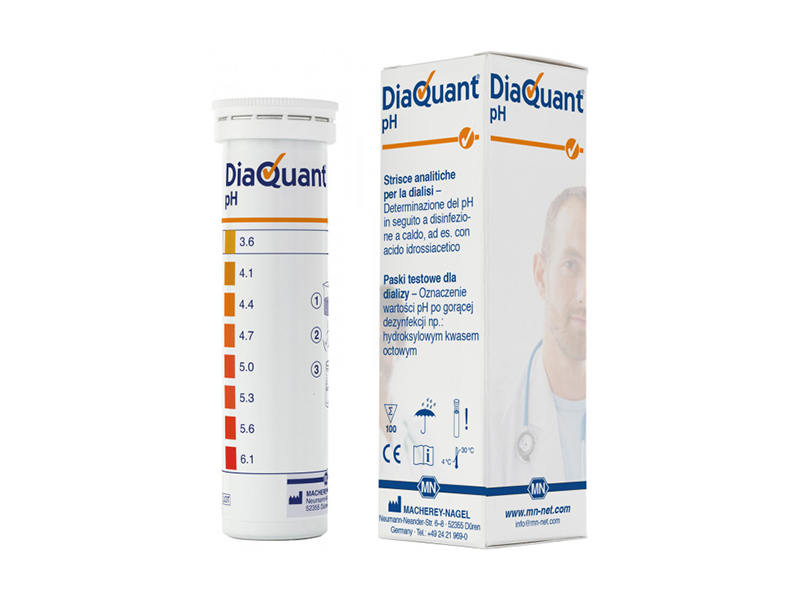 Semi-quantitative test strips DiaQuant pH 3.6−6.1