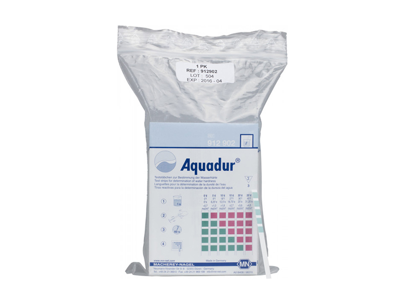 AQUADUR 5–25, for water hardness, test sets