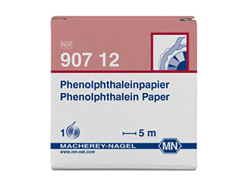 Qualitative pH test paper Phenolphthalein paper, pH: 8.3–10.0