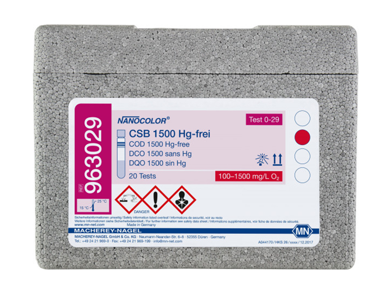COD预装管试剂 （COD 1500不含汞）963029