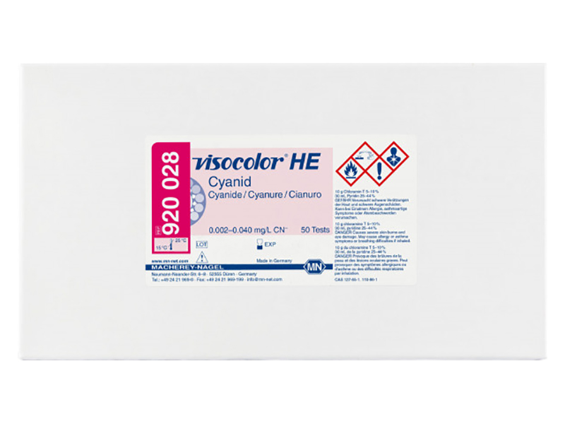 VISOCOLOR HE氰化物比色测试盒 ( Cyanide )920028 / 920128（补充装）