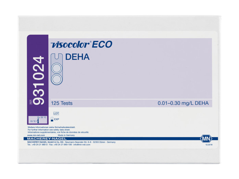 VISOCOLOR ECO二乙基羟胺( DEHA )测试盒 931024 / 931224（补充装）