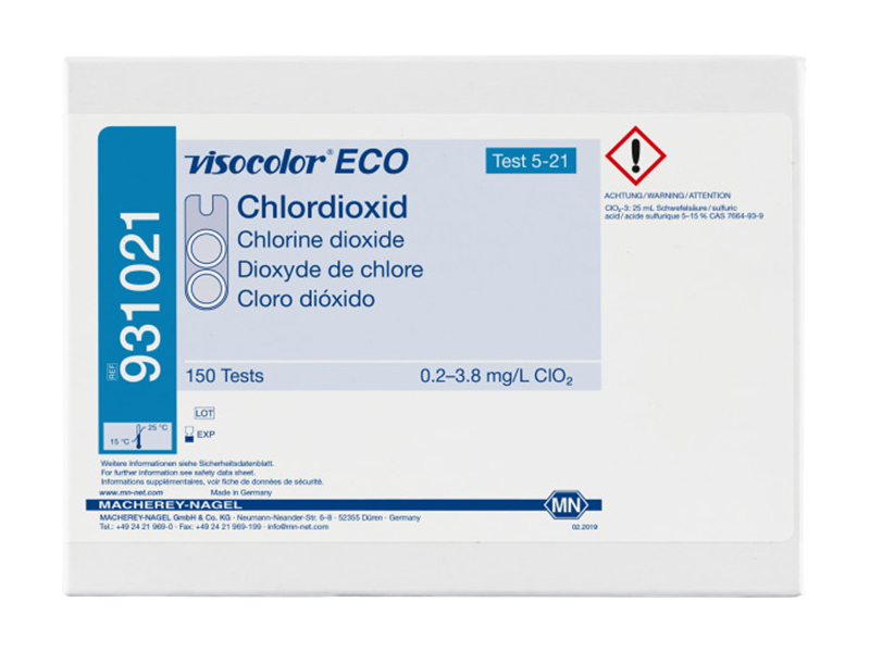 VISOCOLOR ECO二氧化氯测试盒（Chlorine dioxide）931021 / 931221（补充装）