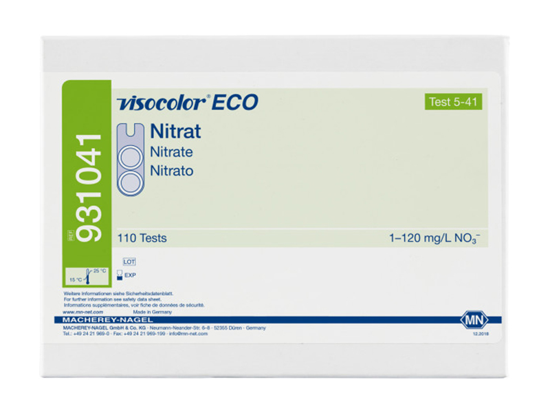 VISOCOLOR ECO硝酸盐测试盒 （Nitrate）931041 / 931241（补充装）