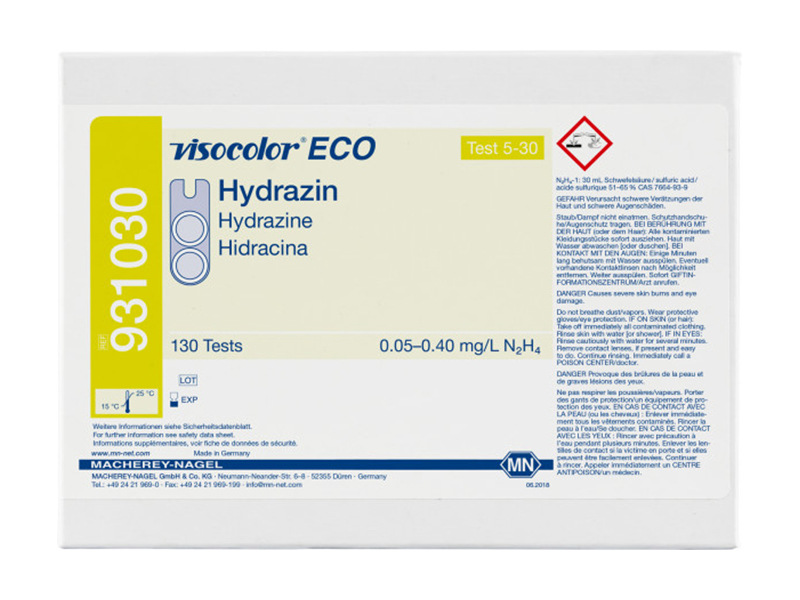 Colorimetric test kit VISOCOLOR ECO Hydrazine