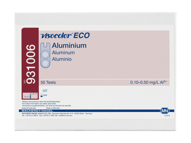VISOCOLOR ECO铝测试盒 （Aluminium）931006 / 931206（补充装）