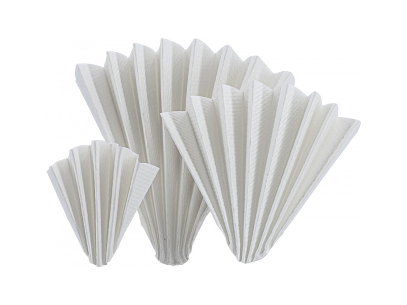 Folded filter papers, MN 612, Technical, Fast (10 s), Embossed