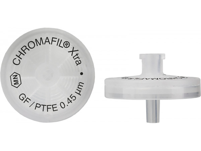 Syringe filters (combi), CHROMAFIL GF / PET, 25 mm, 1 µm / 0.2 µm