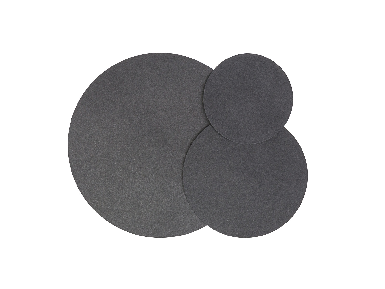 Filter paper circles, MN 220, Black, Slow (45 s), Smooth